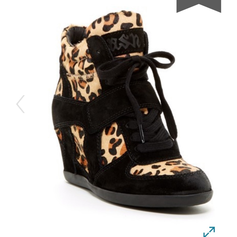 Ash Bonno Leopard Wedge Sneaker